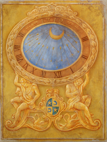 Фреска Циферблат солнечных часов (meridiana)